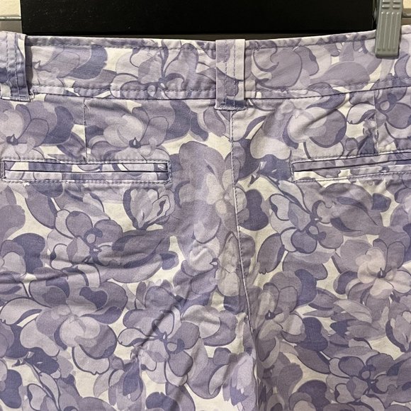 NEW YORK & COMPANY | Women's Short Purple White Size 12 - Picture 4 of 5